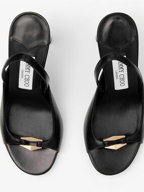 New Jimmy Choo Lev 35 Nappa Leather Sandals